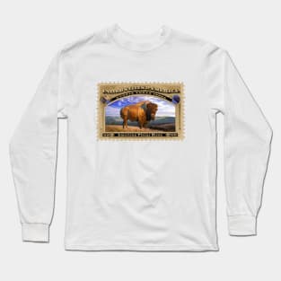 American Bison, Utopia Texas Long Sleeve T-Shirt